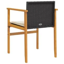 VidaXL - Tuinstoelen - Kussens - Zwart - Poly Rattan - 2 Stuks - 55x55x78 Cm 19 VidaXL - Tuinstoelen - Kussens - Zwart - Poly Rattan - 2 Stuks - 55x55x78 Cm -Geselecteerde Tuinmeubelwinkel d068e7fe0da44787adcf3632a2f690e2