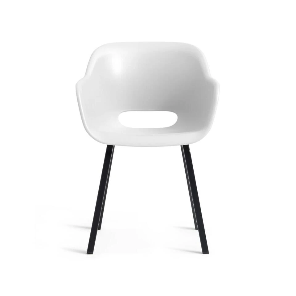 Keter Noa Tuinstoel - 2 Stuks - 55x56.5x80cm - Metalen Onderstel - Wit 7 Keter Noa Tuinstoel - 2 Stuks - 55x56.5x80cm - Metalen Onderstel - Wit - Afbeelding 5