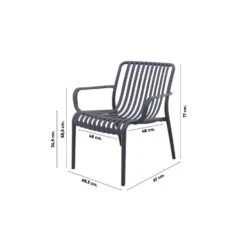 Stripe Loungestoel - Antraciet 13 Stripe Loungestoel - Antraciet -Geselecteerde Tuinmeubelwinkel d836988b98f241558a0284fee615a70e