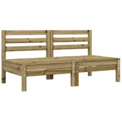 VidaXL - Tuinbanken Zonder Armleuninge - Bruin - Hout - 2 Stuks -Geselecteerde Tuinmeubelwinkel dbd3ccc647fe4bef8e98c3b44bcd86ad