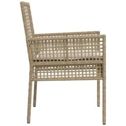 VidaXL - Tuinstoel - Beige - Poly Rattan - 53 X 60 X 85cm -Geselecteerde Tuinmeubelwinkel dbd66ff87c384a2090be87b232ec4029