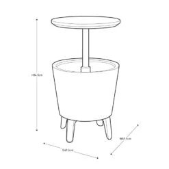 Keter Coolbar Partytafel - 49.5x49.5x57cm - Groen 17 Keter Coolbar Partytafel - 49.5x49.5x57cm - Groen -Geselecteerde Tuinmeubelwinkel dc896866415e4a1b97a94a9032b41b6a