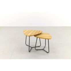 4 Seasons Verdi Set Van 2 Teak Driehoekige Salontafels -Geselecteerde Tuinmeubelwinkel dd61952b785c45a189979ead8e159f56