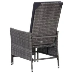VidaXL - Tuinstoel - Grijs - Poly Rattan - Verstelbaar - Met Kussens -Geselecteerde Tuinmeubelwinkel dd8b7502a81c4be2a80cd05fb8dd3dd4