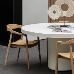 Tuintafel Rond 150cm - Wit Eco Composiet - Betonlook - Eden -Geselecteerde Tuinmeubelwinkel e066793bff294fb8819e449d827cecf7