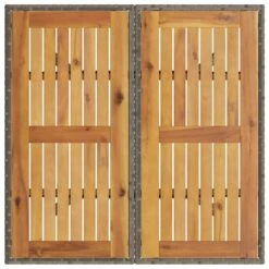VidaXL - Tuintafel Met Acaciahouten Blad - Grijs - Poly Rattan - 80 X 80 X 75 Cm 19 VidaXL - Tuintafel Met Acaciahouten Blad - Grijs - Poly Rattan - 80 X 80 X 75 Cm -Geselecteerde Tuinmeubelwinkel e1c88f08edea4c3c9a5abe922400e5ab