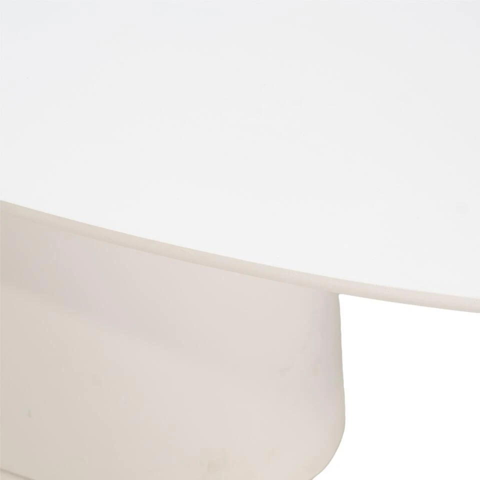 Tuintafel Ovaal - Wit Betonlook - 300x110x74cm - Myrna 7 Tuintafel Ovaal - Wit Betonlook - 300x110x74cm - Myrna - Afbeelding 5