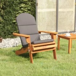 VidaXL - Adirondack Tuinstoel - Kussens - Bruin - Acaciahout - 75x84x90 Cm -Geselecteerde Tuinmeubelwinkel e374ec9b61b7461baca3a18c80534d81