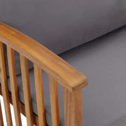 VidaXL Tuinbank Met Kussens 119 Cm Massief Acaciahout -Geselecteerde Tuinmeubelwinkel e48befbe8355466288d0a9584d0bbc46