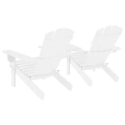 VidaXL Tuinstoelen Adirondack Met Tafeltje Massief Vurenhout Wit -Geselecteerde Tuinmeubelwinkel e72f1e5d55384861aed90ab4f332f5c0