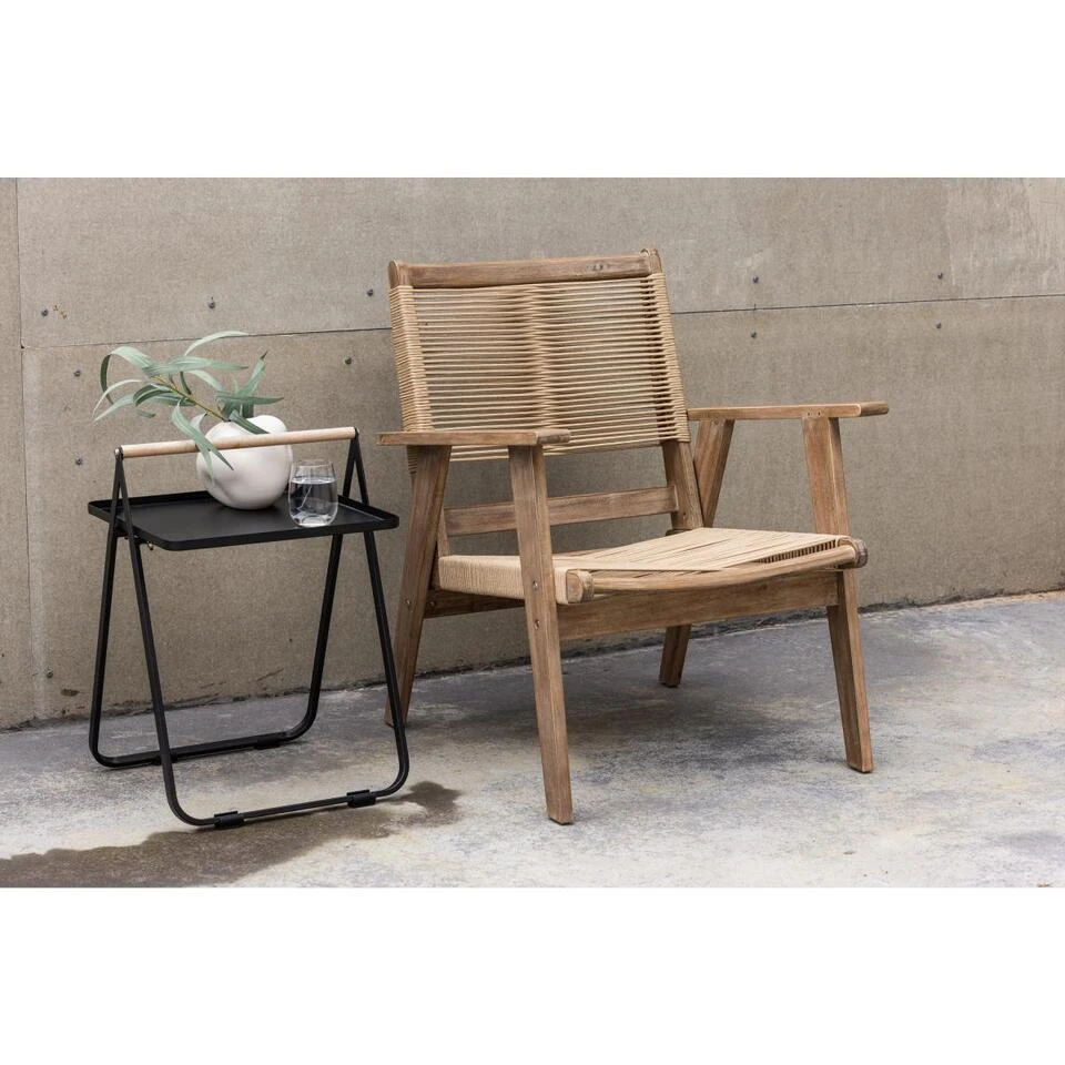 Svea - Esmée Outdoor Loungestoel - Acaciahout - Naturel 4 Svea - Esmée Outdoor Loungestoel - Acaciahout - Naturel - Afbeelding 2