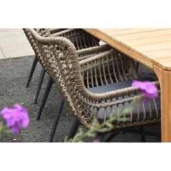 VDG Set Van 4 - Jasmine Dining Tuinstoel - Naturel -Geselecteerde Tuinmeubelwinkel e87e77e89d494b54b151fbe940aba144