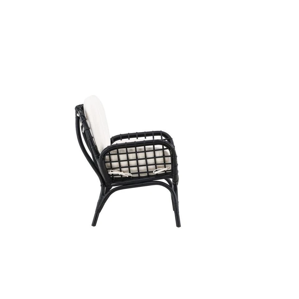 Svea - Hugo Outdoor Loungestoel - Wicker - Zwart 8 Svea - Hugo Outdoor Loungestoel - Wicker - Zwart - Afbeelding 6