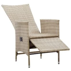 VidaXL - Tuinstoelen - Beige - Poly Rattan - 2 Stuks - Met Kussens -Geselecteerde Tuinmeubelwinkel ea9cea5ad21846baaef7b9e5387085e8