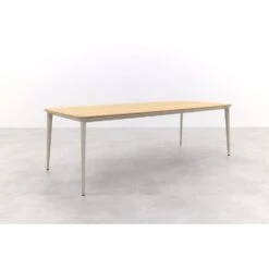 Vdgarde Premium Alaska Tuintafel - Teak/alu - Mokka- 240x100 Cm -Geselecteerde Tuinmeubelwinkel ee9a4fc6ebbe4c7aaf7517205d07a952