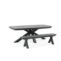 Sens-Line - Bradford Tuintafel - 220x100cm - HPL Grijs -Geselecteerde Tuinmeubelwinkel eea4cf9b936c40f9a74f672d15838912