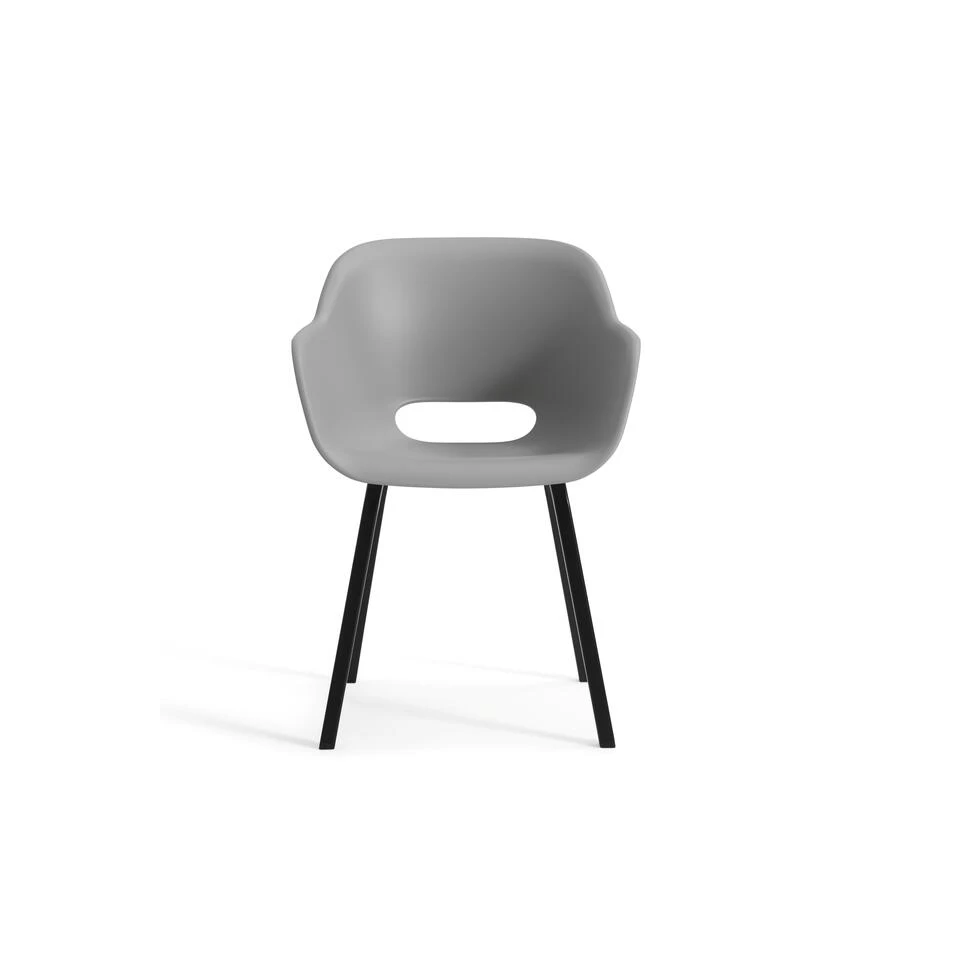 Keter Noa Tuinstoel - 2 Stuks - 55x56,5x80cm - Metalen Frame - Grijs 8 Keter Noa Tuinstoel - 2 Stuks - 55x56,5x80cm - Metalen Frame - Grijs - Afbeelding 6