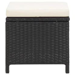 VidaXL - Tuinstoel En Voetenbank - Zwart - Poly Rattan - 4 Stuks 24 VidaXL - Tuinstoel En Voetenbank - Zwart - Poly Rattan - 4 Stuks -Geselecteerde Tuinmeubelwinkel efeb776bd21a4bb8ae25b1fe701cd097