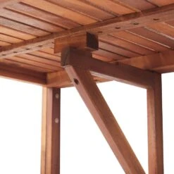 UDINE - Tuintafel - Donkere Houtkleur - 69 X 70 Cm - Acaciahout -Geselecteerde Tuinmeubelwinkel eff8abd196d240f2a343aff858d74ec3