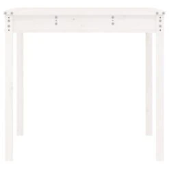 VidaXL - Tuintafel - Wit - Grenenhout - 121 X 82.5 X 76 Cm -Geselecteerde Tuinmeubelwinkel f06aede5c05d4b09928a09ee49c387fe