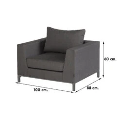 Exotan Sicilië Loungestoel - Stone Grey - Op=Op -Geselecteerde Tuinmeubelwinkel f19caaf0993243d89e88a359e090948b