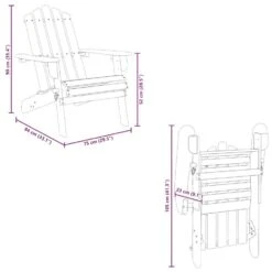 VidaXL - Adirondackstoelen - Massief Acaciahout - Bruin - 2 Stuks -Geselecteerde Tuinmeubelwinkel f37338203be44a5b9a7b8e6cf0b23393