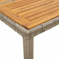 VidaXL - Tuintafel - Grijs - Poly Rattan - 90 X 90 X 75 Cm -Geselecteerde Tuinmeubelwinkel f4cb1a0d80794991acb46c72d433113f