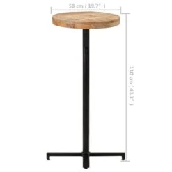 VidaXL Bartafel Rond Ø50x110 Cm Ruw Mangohout 8 VidaXL Bartafel Rond Ø50x110 Cm Ruw Mangohout -Geselecteerde Tuinmeubelwinkel f5d323eaf65c4ea5817bf02097e02766