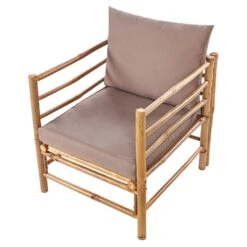 CERRETO - Tuinstoel - Taupe - Bamboe -Geselecteerde Tuinmeubelwinkel f6a417aca66a4dc4bea7d4d759b379c4