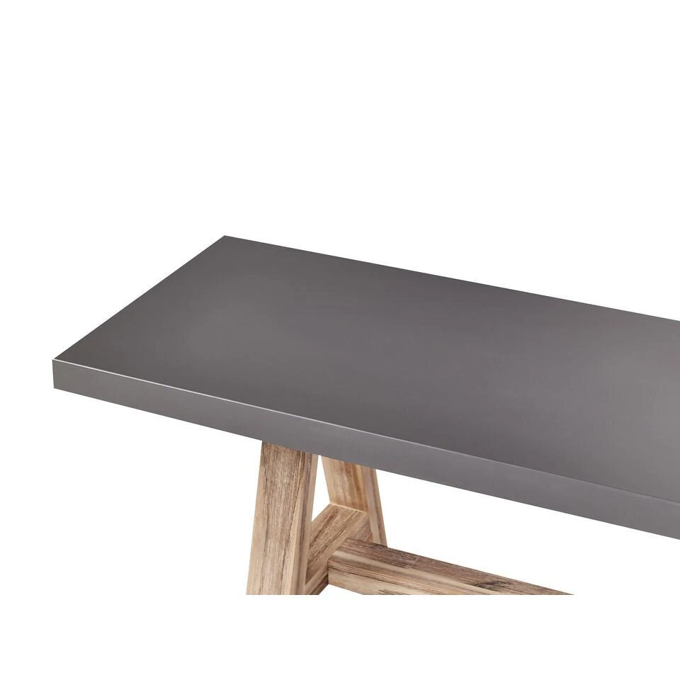 TONNARE - Tuinbank - Licht Hout - 200 Cm - Beton 7 TONNARE - Tuinbank - Licht Hout - 200 Cm - Beton - Afbeelding 5