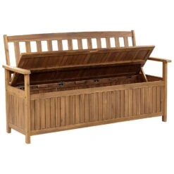 SOVANA - Tuinbank Met Opbergruimte - Lichthout/Taupe - Acaciahout -Geselecteerde Tuinmeubelwinkel f8437b17b6fd40a18381d647cbd087a8 1