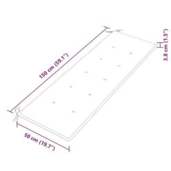 VidaXL - Batavia Tuinbank Met Beige Kussen - Teakhout - 150x51.5x84 Cm 17 VidaXL - Batavia Tuinbank Met Beige Kussen - Teakhout - 150x51.5x84 Cm -Geselecteerde Tuinmeubelwinkel fa208e83867a4f9f9a3c5df937db5a14