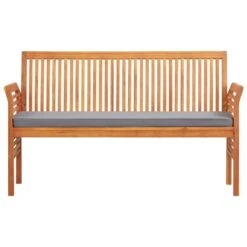 VidaXL Tuinbank 3-zits Met Kussen 150 Cm Massief Acaciahout -Geselecteerde Tuinmeubelwinkel fa519388a76d448b8daeb5c84b90594f