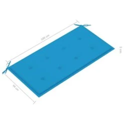 VidaXL - Bank Batavia Met Blauw Kussen - Teakhout - 112x55x94 Cm 19 VidaXL - Bank Batavia Met Blauw Kussen - Teakhout - 112x55x94 Cm -Geselecteerde Tuinmeubelwinkel fc5438d60db841d89271614b5856864d
