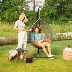 Merkloos HOME DELUXE Hangstoel CIELO Bruin -Geselecteerde Tuinmeubelwinkel fe618e47437740b3bbdaede94a39f8ad