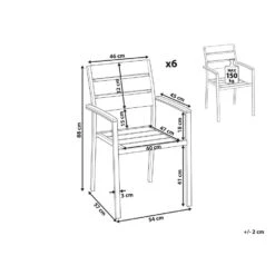 Beliani Tuinstoel VERNIO - Zwart Kunsthout -Geselecteerde Tuinmeubelwinkel fe8f5d6d105948c0aa71b764c91fed80