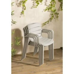 Stapelstoel Nice - Kunststof/zand -Geselecteerde Tuinmeubelwinkel sf 50101146 02