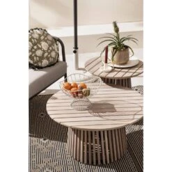 Bijzettafel Saône - Acacia/greywash - 45xØ50 Cm 12 Bijzettafel Saône - Acacia/greywash - 45xØ50 Cm -Geselecteerde Tuinmeubelwinkel sf 50153059 1010