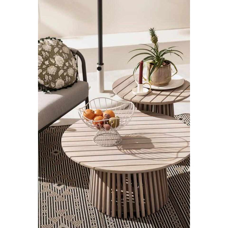 Bijzettafel Saône - Acacia/greywash - 45xØ50 Cm 7 Bijzettafel Saône - Acacia/greywash - 45xØ50 Cm - Afbeelding 5