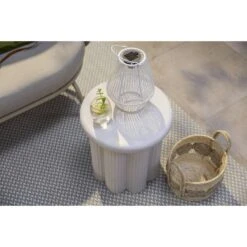 Tuinbijzettafel Parga - Zand - 45xØ40 Cm -Geselecteerde Tuinmeubelwinkel sf 50155603 02