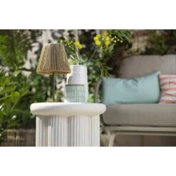 Tuinbijzettafel Parga - Zand - 45xØ40 Cm -Geselecteerde Tuinmeubelwinkel sf 50155603 03