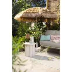 Tuinbijzettafel Parga - Zand - 45xØ40 Cm -Geselecteerde Tuinmeubelwinkel sf 50155603