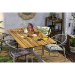 Tuintafel Perpignan - Zand/metaal - 75x160x90 Cm 19 Tuintafel Perpignan - Zand/metaal - 75x160x90 Cm -Geselecteerde Tuinmeubelwinkel sf 50156105 03