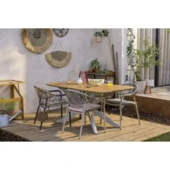 Tuintafel Perpignan - Zand/metaal - 75x160x90 Cm 24 Tuintafel Perpignan - Zand/metaal - 75x160x90 Cm -Geselecteerde Tuinmeubelwinkel sf 50156105 08